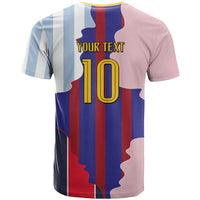 Custom Argentina and Spain T Shirt Special Vintage Match Team Edition