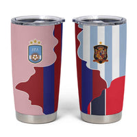 Custom Argentina and Spain Tumbler Cup Special Vintage Match Team Edition