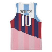 Custom Argentina and Spain Basketball Jersey Trio Special Vintage Edition