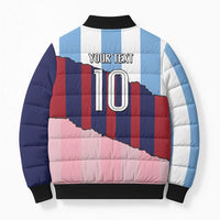 Custom Argentina and Spain Bomber Puffer Jacket Trio Special Vintage Edition
