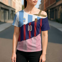 Custom Argentina and Spain Cross Shoulder Shirt Trio Special Vintage Edition