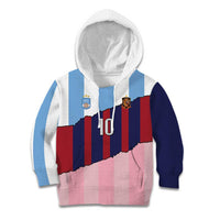 Custom Argentina and Spain Kid Hoodie Trio Special Vintage Edition