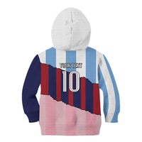 Custom Argentina and Spain Kid Hoodie Trio Special Vintage Edition