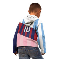 Custom Argentina and Spain Kid Hoodie Trio Special Vintage Edition