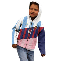 Custom Argentina and Spain Kid Hoodie Trio Special Vintage Edition