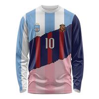 Custom Argentina and Spain Long Sleeve Shirt Trio Special Vintage Edition