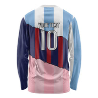 Custom Argentina and Spain Long Sleeve Shirt Trio Special Vintage Edition