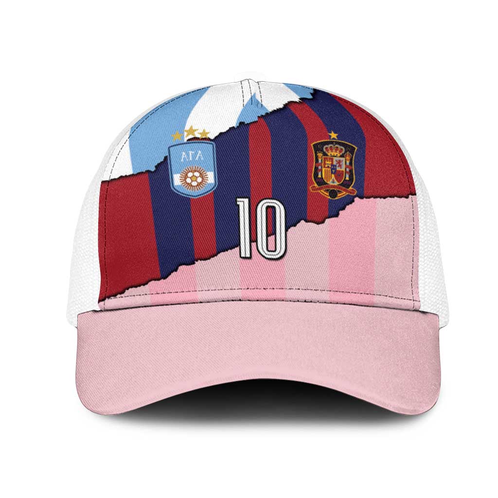 Custom Argentina and Spain Mesh Trucker Cap Trio Special Vintage Edition