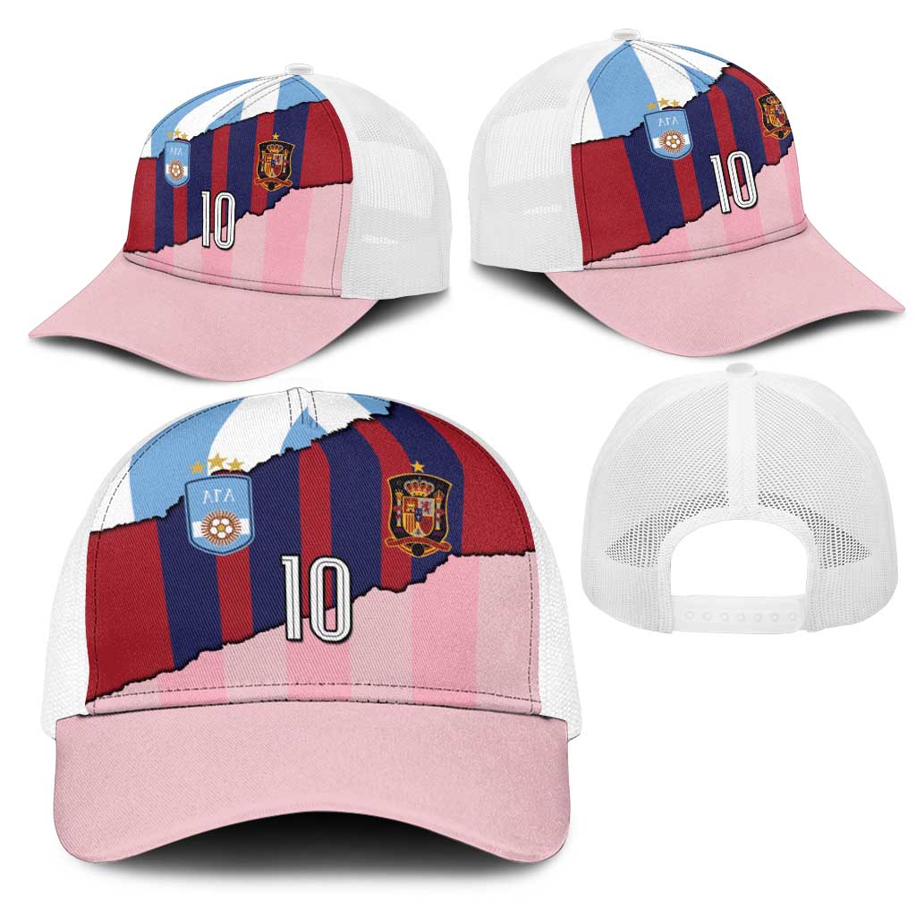 Custom Argentina and Spain Mesh Trucker Cap Trio Special Vintage Edition