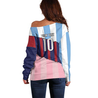 Custom Argentina and Spain Off Shoulder Sweater Trio Special Vintage Edition