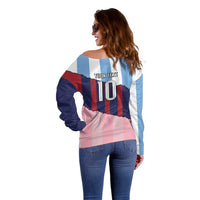Custom Argentina and Spain Off Shoulder Sweater Trio Special Vintage Edition