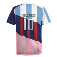 Custom Argentina and Spain Rugby Jersey Trio Special Vintage Edition
