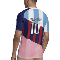 Custom Argentina and Spain Rugby Jersey Trio Special Vintage Edition