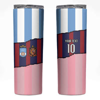 Custom Argentina and Spain Skinny Tumbler Trio Special Vintage Edition