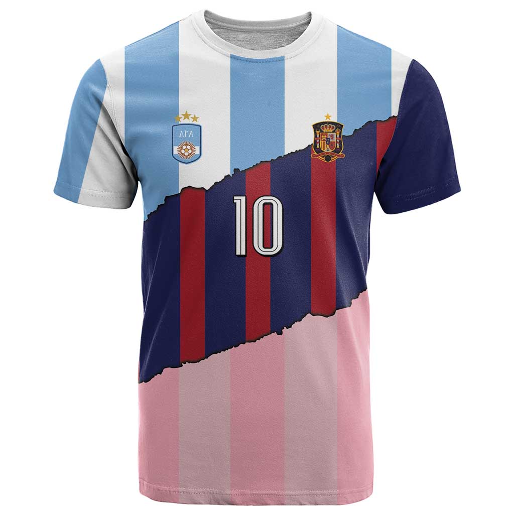 Custom Argentina and Spain T Shirt Trio Special Vintage Edition