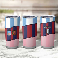 Custom Argentina and Spain Tumbler Cup Trio Special Vintage Edition