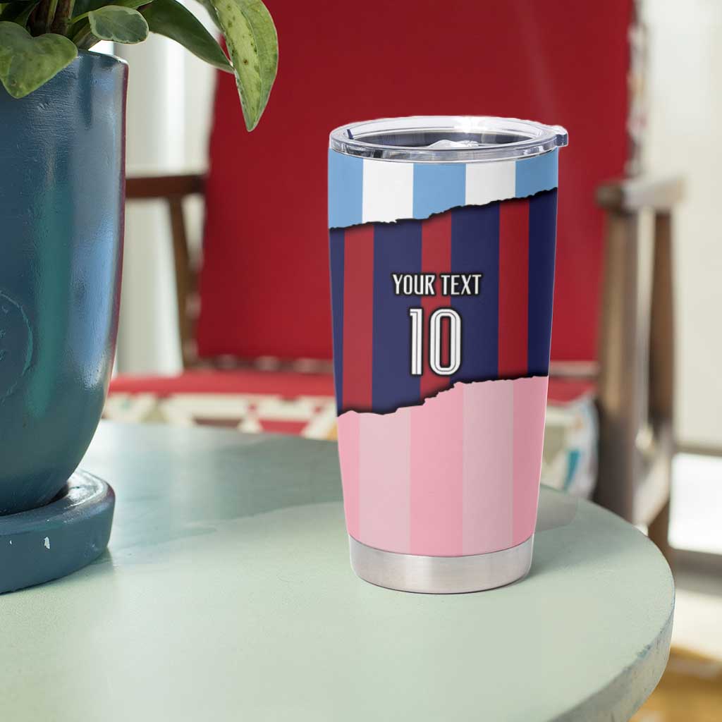 Custom Argentina and Spain Tumbler Cup Trio Special Vintage Edition