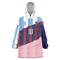 Custom Argentina and Spain Wearable Blanket Hoodie Trio Special Vintage Edition
