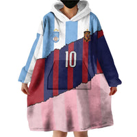 Custom Argentina and Spain Wearable Blanket Hoodie Trio Special Vintage Edition
