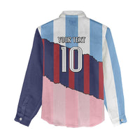 Custom Argentina and Spain Women Casual Shirt Trio Special Vintage Edition