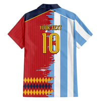 Custom Argentina and Spain Hawaiian Shirt 2026 Battle Finalissima