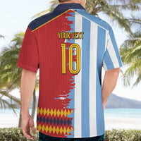 Custom Argentina and Spain Hawaiian Shirt 2026 Battle Finalissima
