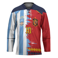 Custom Argentina and Spain Hockey Jersey 2026 Battle Finalissima