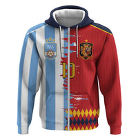 Custom Argentina and Spain Hoodie 2026 Battle Finalissima