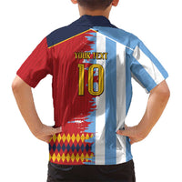 Custom Argentina and Spain Kid Hawaiian Shirt 2026 Battle Finalissima