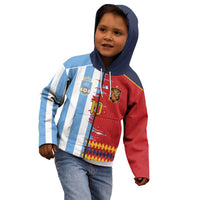 Custom Argentina and Spain Kid Hoodie 2026 Battle Finalissima