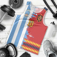 Custom Argentina and Spain Men Tank Top 2026 Battle Finalissima