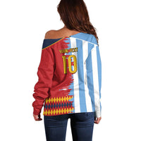 Custom Argentina and Spain Off Shoulder Sweater 2026 Battle Finalissima