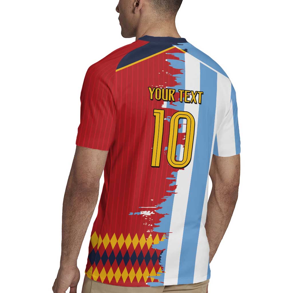 Custom Argentina and Spain Rugby Jersey 2026 Battle Finalissima