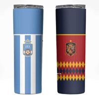 Custom Argentina and Spain Skinny Tumbler 2026 Battle Finalissima