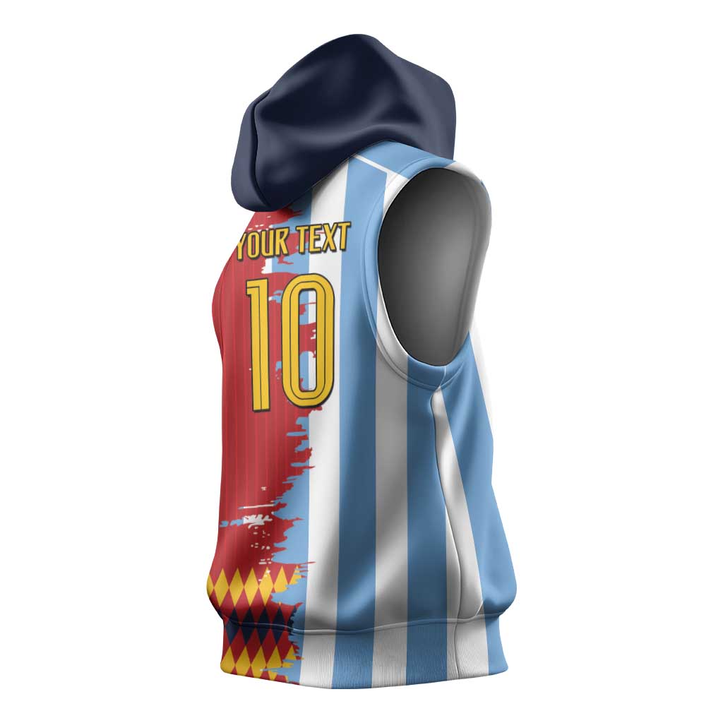 Custom Argentina and Spain Sleeveless Hoodie 2026 Battle Finalissima