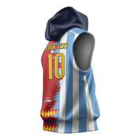 Custom Argentina and Spain Sleeveless Hoodie 2026 Battle Finalissima