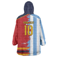 Custom Argentina and Spain Wearable Blanket Hoodie 2026 Battle Finalissima