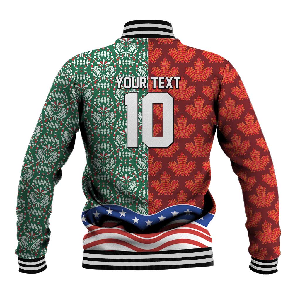 Custom Mexico Canada USA Baseball Jacket World Nations Football 2026