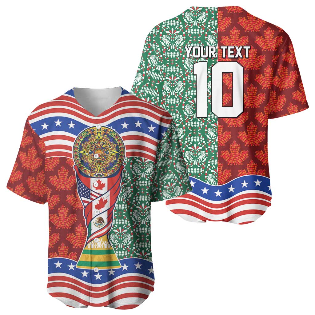 Custom Mexico Canada USA Baseball Jersey World Nations Football 2026