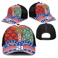 Custom Mexico Canada USA Baseball Net Cap World Nations Football 2026