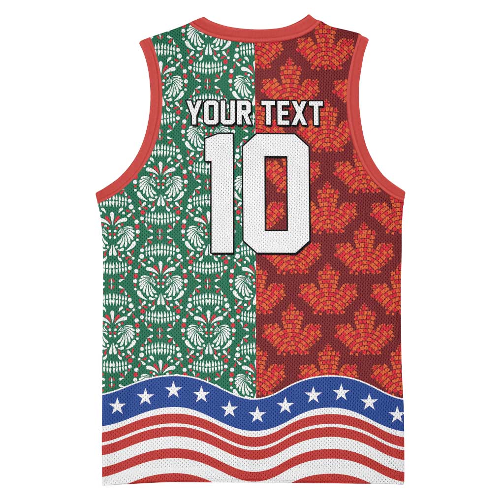 Custom Mexico Canada USA Basketball Jersey World Nations Football 2026