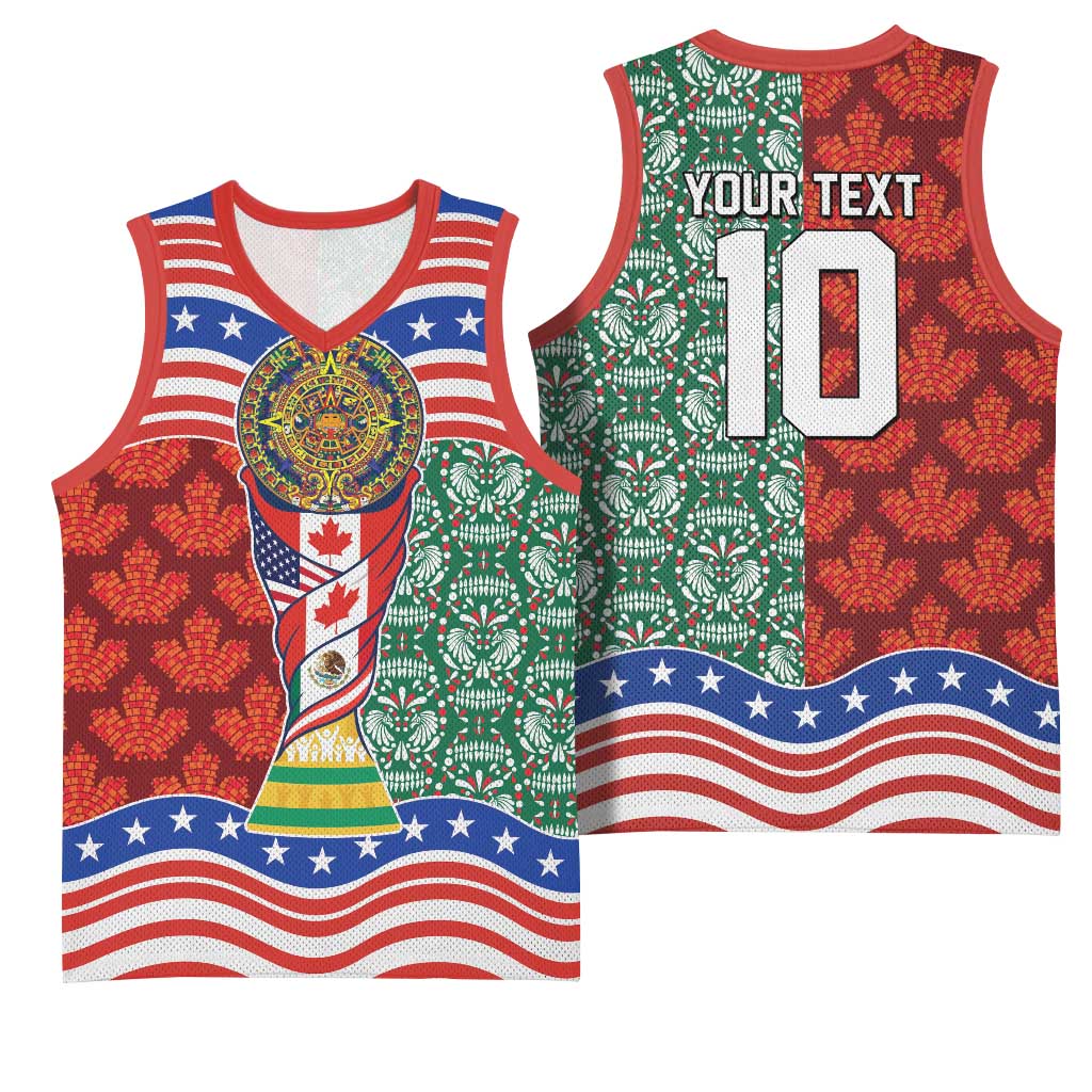 Custom Mexico Canada USA Basketball Jersey World Nations Football 2026