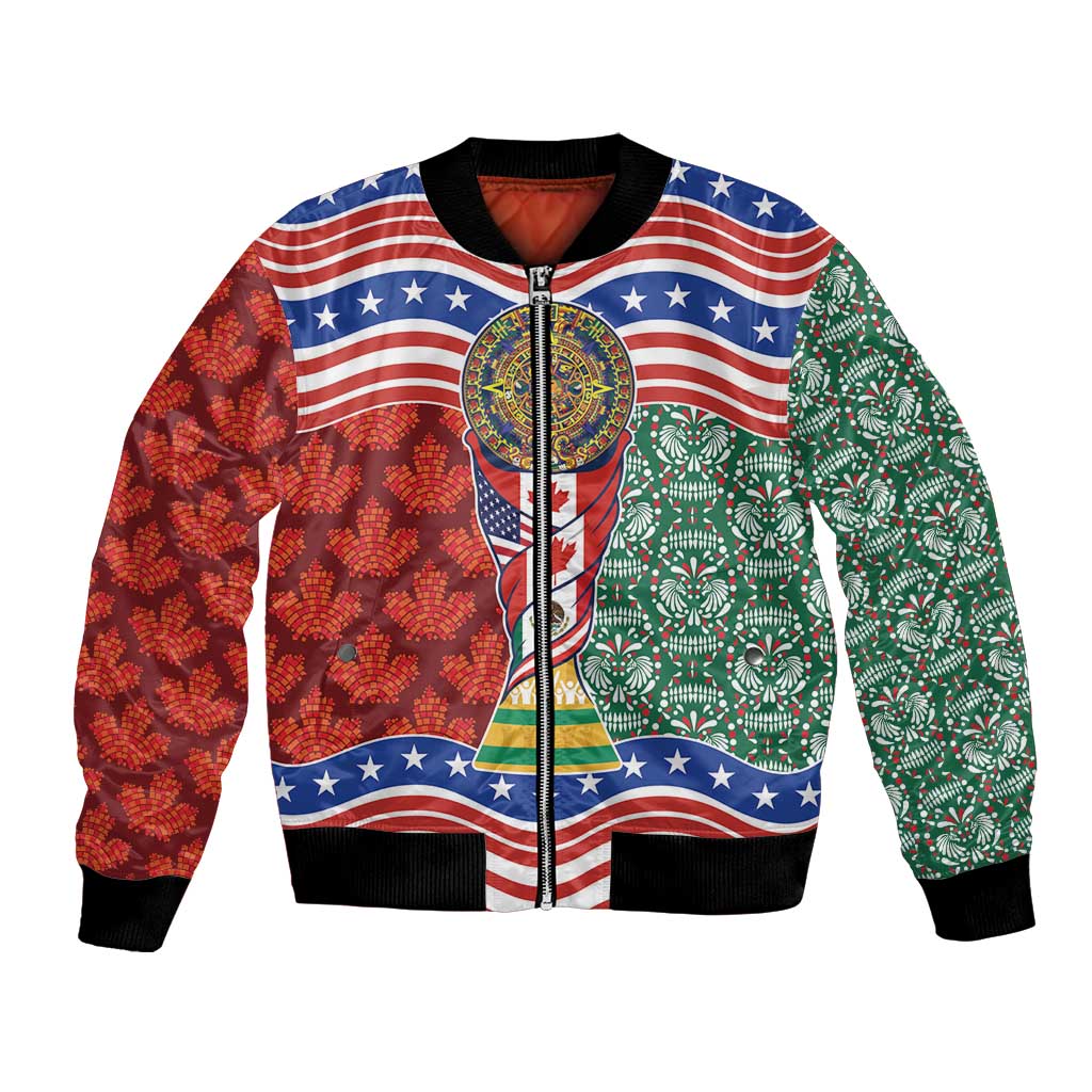 Custom Mexico Canada USA Bomber Jacket World Nations Football 2026