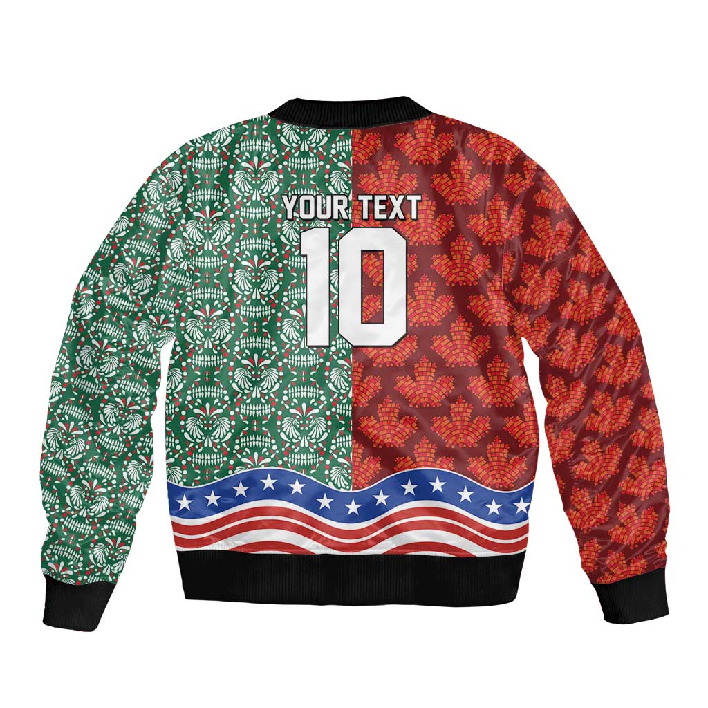 Custom Mexico Canada USA Bomber Jacket World Nations Football 2026