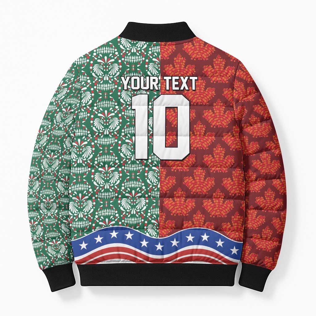Custom Mexico Canada USA Bomber Puffer Jacket World Nations Football 2026