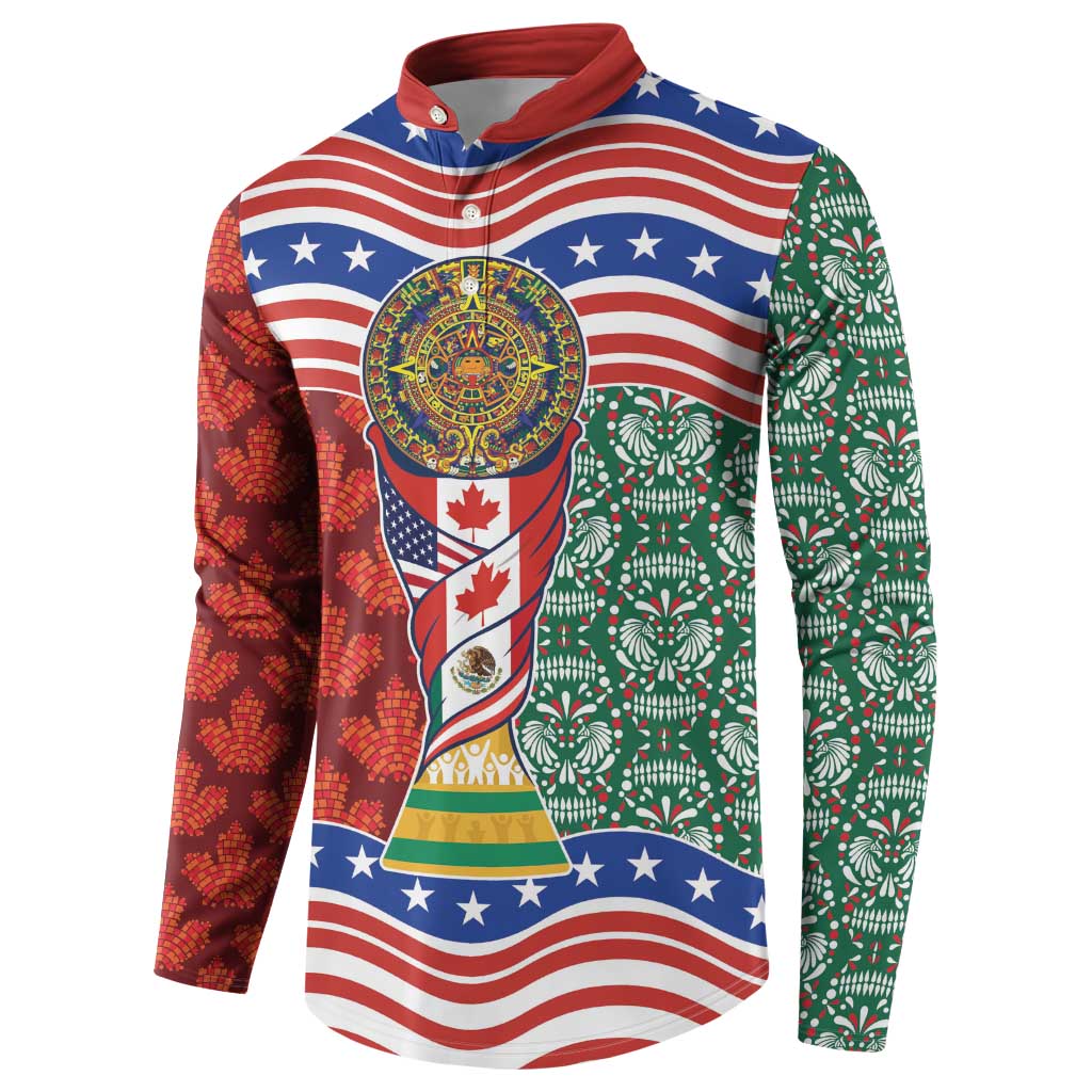 Custom Mexico Canada USA Button Sweatshirt World Nations Football 2026