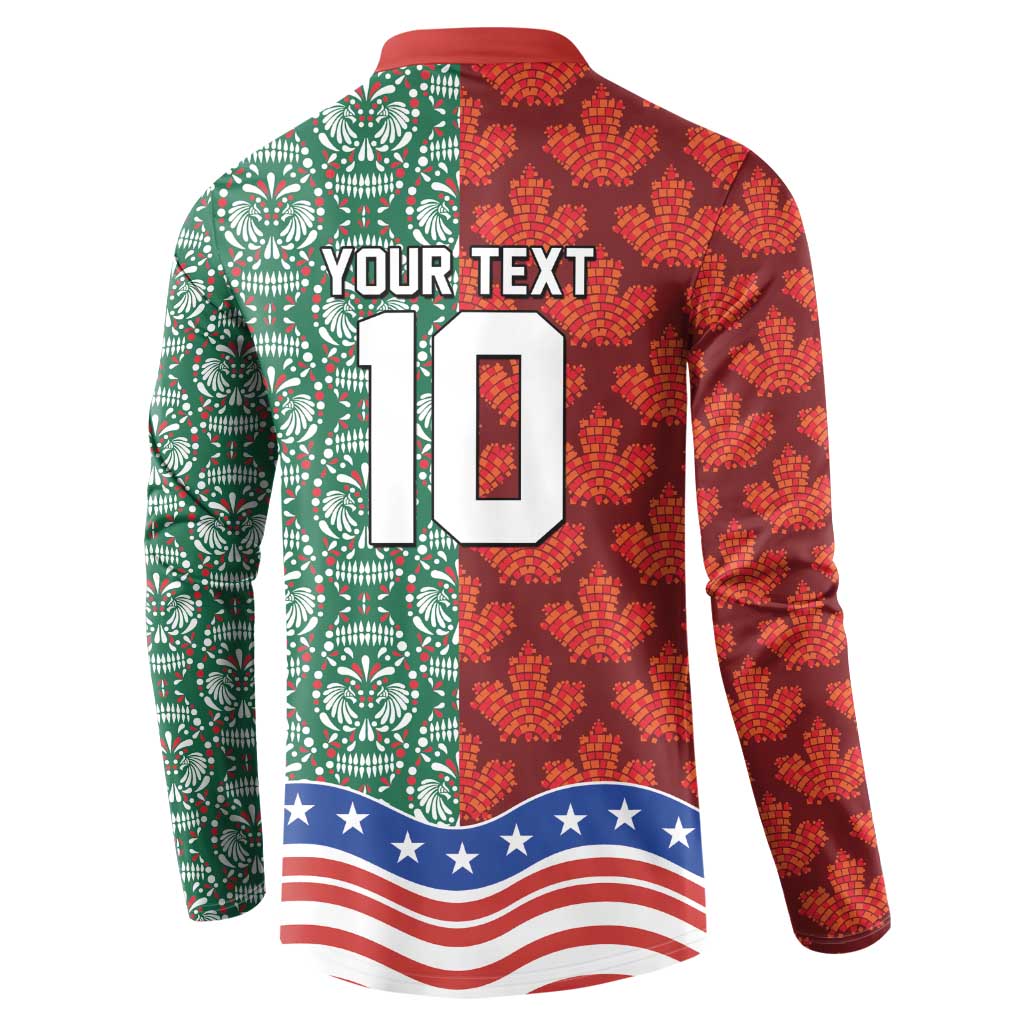 Custom Mexico Canada USA Button Sweatshirt World Nations Football 2026