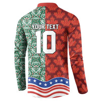 Custom Mexico Canada USA Button Sweatshirt World Nations Football 2026