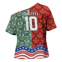 Custom Mexico Canada USA Cross Shoulder Shirt World Nations Football 2026