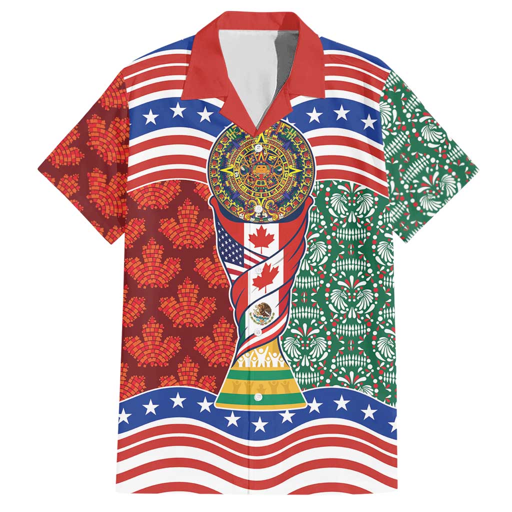 Custom Mexico Canada USA Hawaiian Shirt World Nations Football 2026